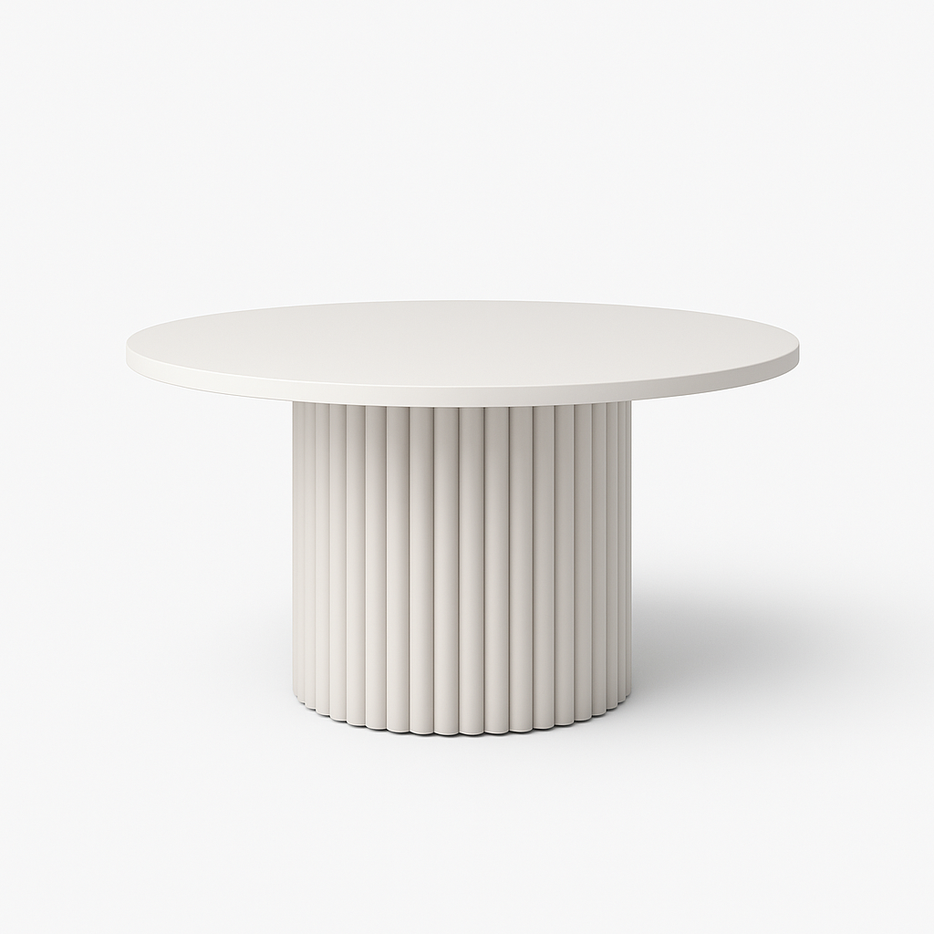 Nowoczesny stolik kawowy FLOE z kaszmirową podstawą