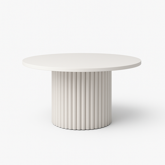 Nowoczesny stolik kawowy FLOE z kaszmirową podstawą