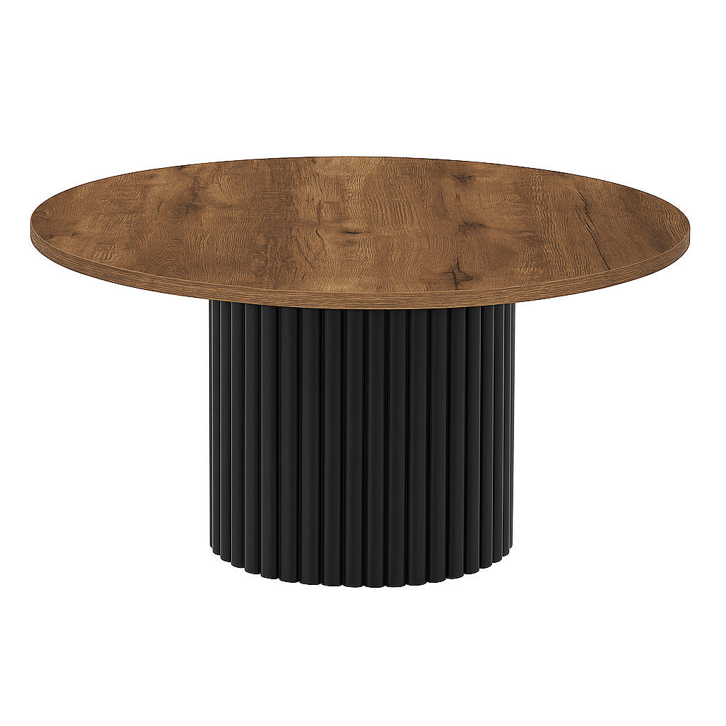 Nowoczesny stolik kawowy FLOE z czarną podstawą